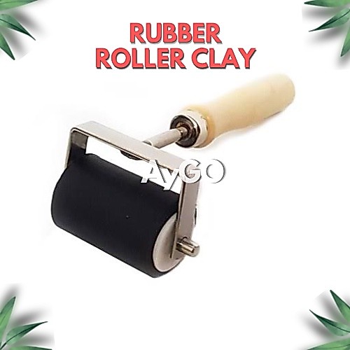RUBBER ROLLER CLAY / เครื่องมือ POTTERY CLAY / ROLLING PIN CLAY TOOL