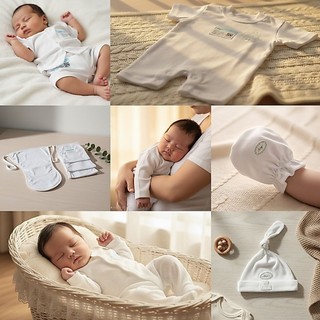 Baju Celana MIYO Putih 0-3 Bln Setelan Panjang, Pendek, Kutung, Baju Kodok, Jumper SNI, Sarung Tangan, Popok