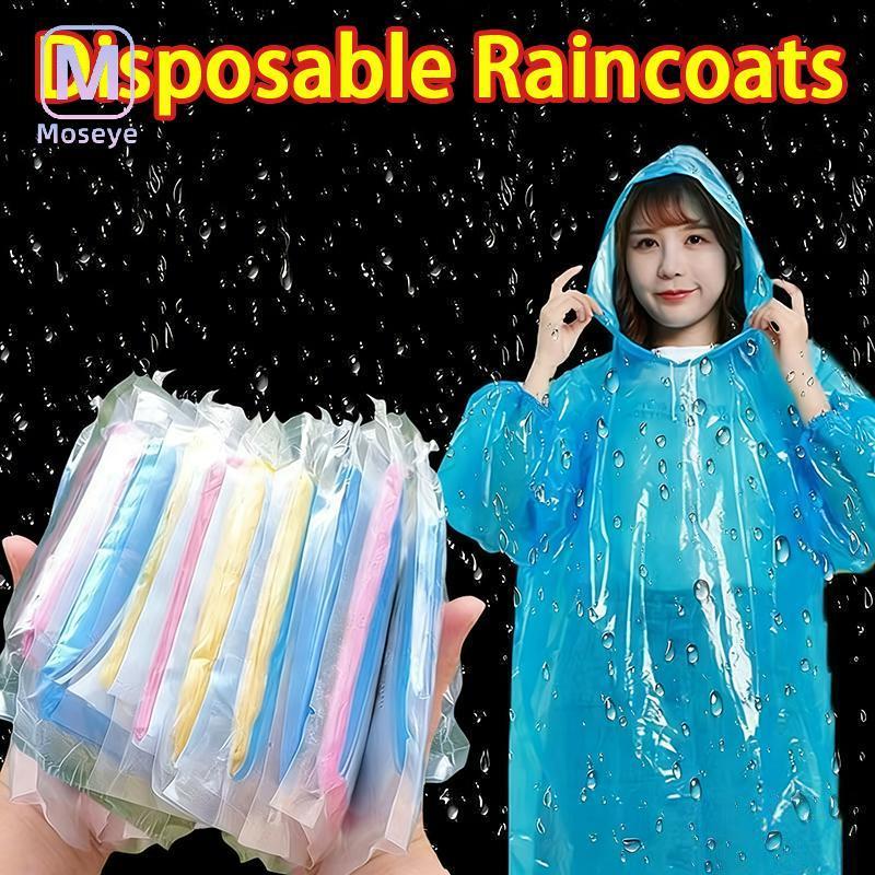 Tianyuanfff 1 ชิ้นเสื้อกันฝนกันน้ําแบบใช้แล้วทิ้งการ์ดเสื้อปอนโชน้ําหนักเบาแบบพกพาเดินทางกลางแจ้งเดินป่าตั้งแคมป์ฝนเกียร์ฉุกเฉินดี