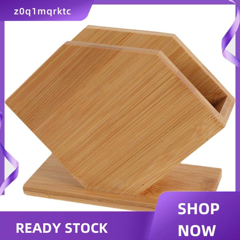 z0q1mqrktc ยืนไม้ไผ่กล่องกระดาษทิชชู Cube รูปร่างกระดาษผ้าเช็ดปาก Rack กล่องสําหรับ Home Kitchen โต๊
