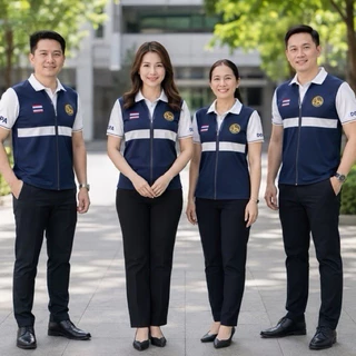 เสื้อโปโลอปท. ดีไซน์พิมพ์เสื้อกั๊กในตัว ทันสมัย ระบายอากาศดี ใส่ได้ทั้งชายและหญิง เสื้ออปท.แบบใหม่ล่าสุด 2569