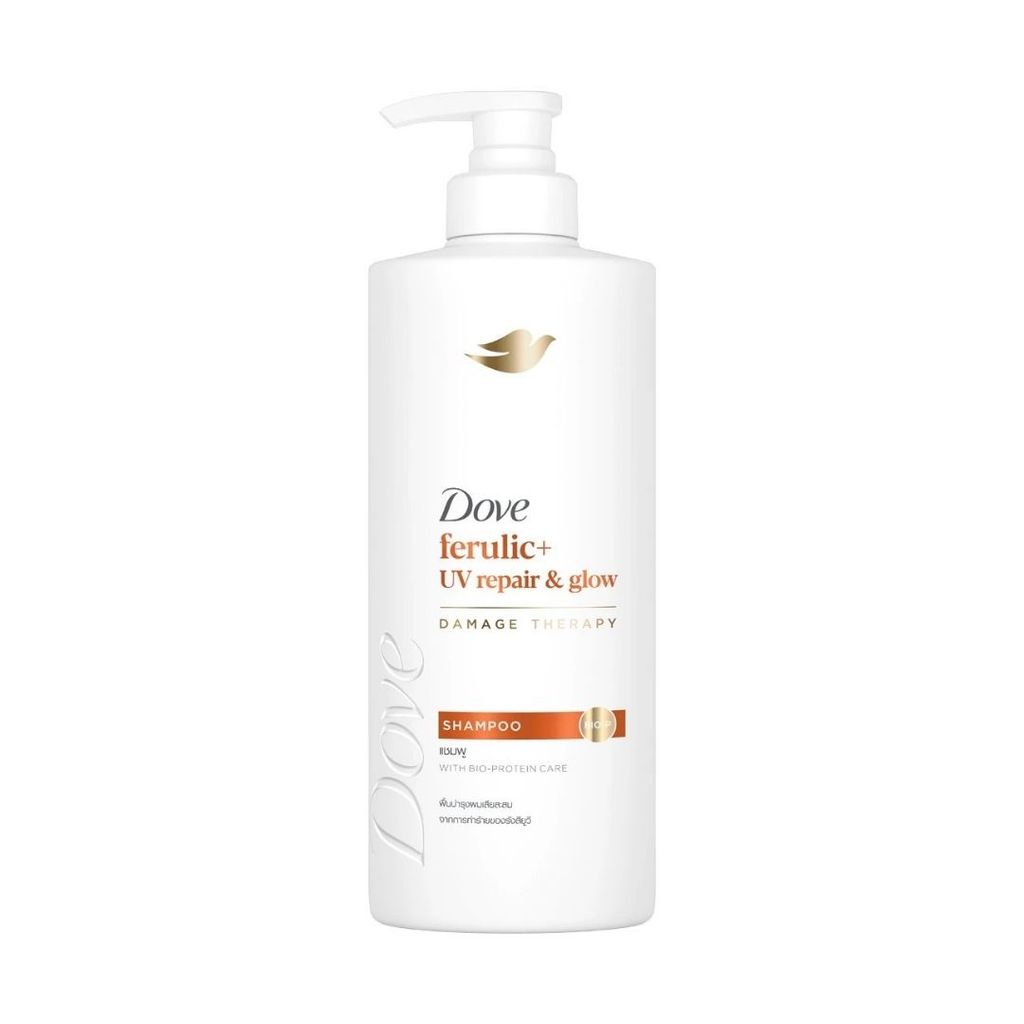 โดฟ แชมพูเฟอรูลิก+ยูวีรีแพร์แอนด์โกลว์ Dove Ferulic+ UV Repair & Glow Shampoo 370ml.