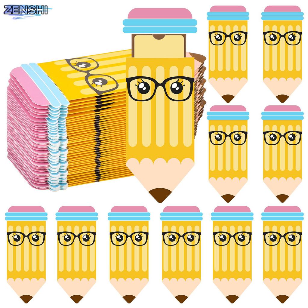 [Zen-t] HKOYTIUP 24 ชิ้นดินสอผู้ถือบัตรของขวัญสําหรับครูชื่นชมของขวัญครูจํานวนมากขอบคุณการ์ดอวยพรกาแ