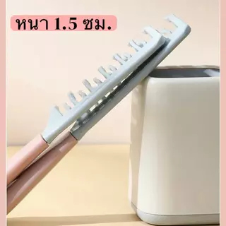 แปรงหวีผมซี่ห่างสองแถว เหมาะสำหรับผมหยิก ป้องกันผมตรง ลดไฟฟ้าสถิต ป้องกันผมพันกัน และป้องกันการระคายเคืองหนังศีรษะ
