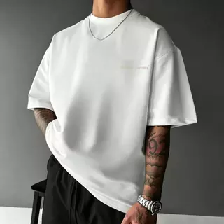 Y-T🧸เสื้อยืดชาย เสื้อยืด oversize ผ้าฝ้าย100% ไม่ต้องรีดผ้า สวมใส่สบาย วินเทจ ผ้านิ่ม ลาย "NEVER STOP"