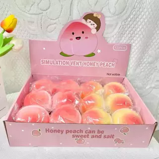 ของเล่นเด็กอ่อนกลิ่นพีชผลไม้ คืนรูปช้า บรรเทาความเครียด นุ่มหนึบปลอดภัย ไม่มีสารพิษ ไม่มีกลิ่นฉุน ไม่หลุดขุย พกพาสะดวก ของเล่นยอดฮิต เหมาะเป็นของขวัญเด็กและผู้ใหญ่