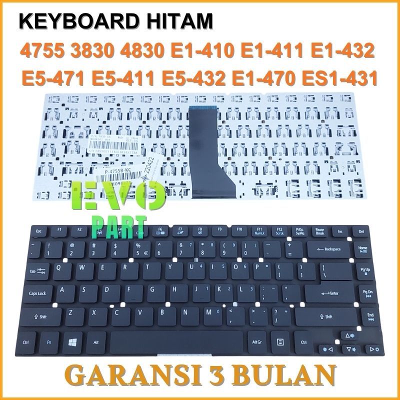 คีย์บอร์ด ACER ASPIRE E14 ES1-2011-C666 E1-410 E1-410G E1-422 E1-422G -ใหม่