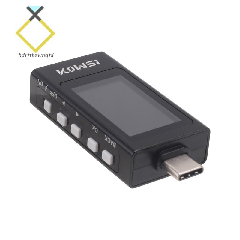 KWS-X1 Type-C Tester DC 3.3-36V 0-12A Digital Voltage Current Detection Meter จอแสดงผล IPS Fast Char