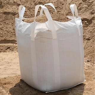 ถุงบิ๊กแบ็ค มือหนึ่ง แบบปากเปิด ก้นแบน ขนาด 90x90x110 ซม. ถุง BIG BAG มีความจุสูง สามารถบรรจุสินค้าได้ 1 ตันเต็ม