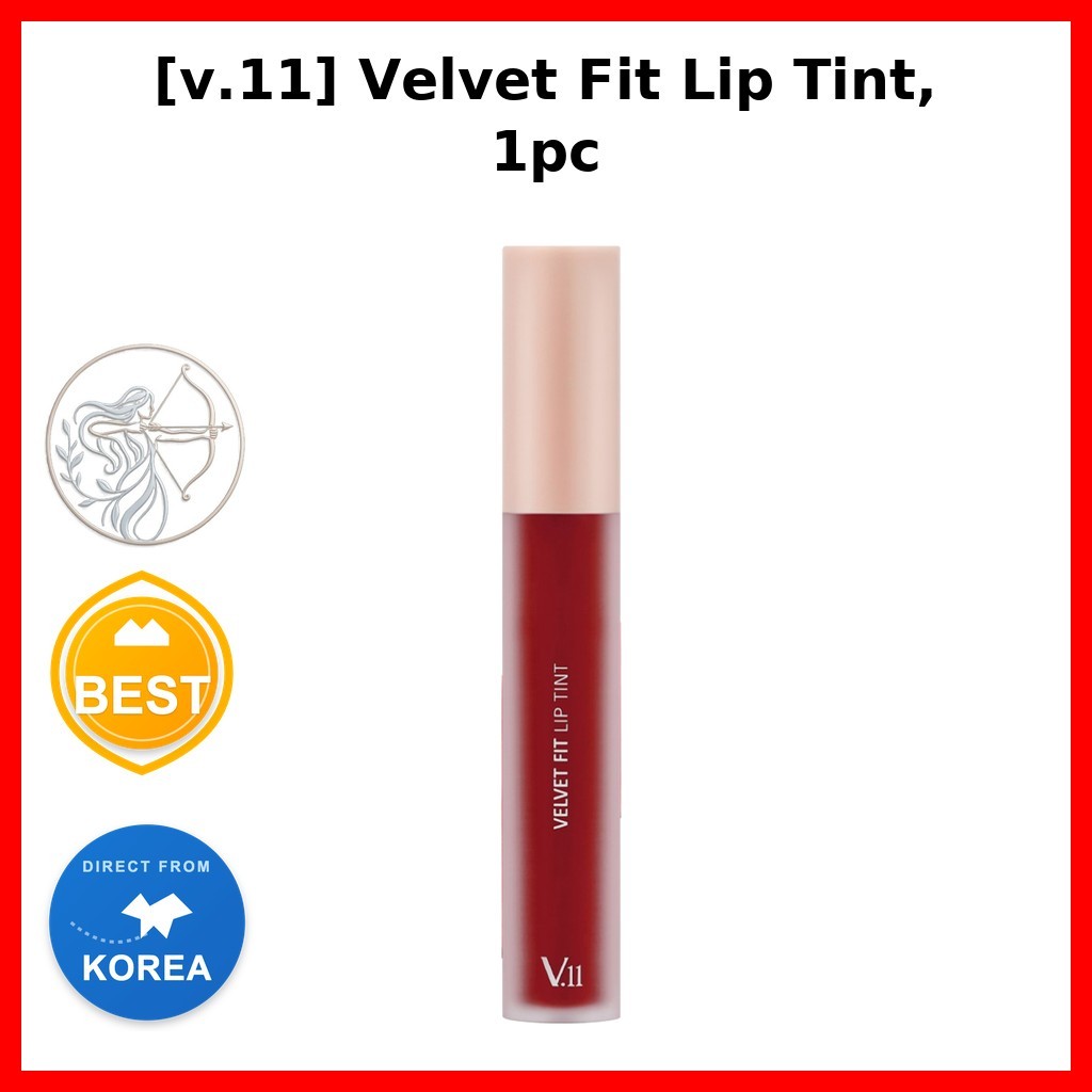 K-Beauty [v.11] Velvet Fit Lip Tint, 1 ชิ้น / Korean Lip Tint / Velvet Finish / ของแท้ 100% โดย BAXE