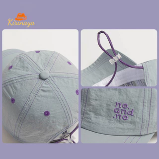 Kirinaya🚚หมวกเบสบอลกันน้ํา แบบบางสําหรับ ฤดูร้อน ผู้ชายผู้หญิง ปักลายตัวอักษร แฟชั่น กันแดด กลางแจ้ง