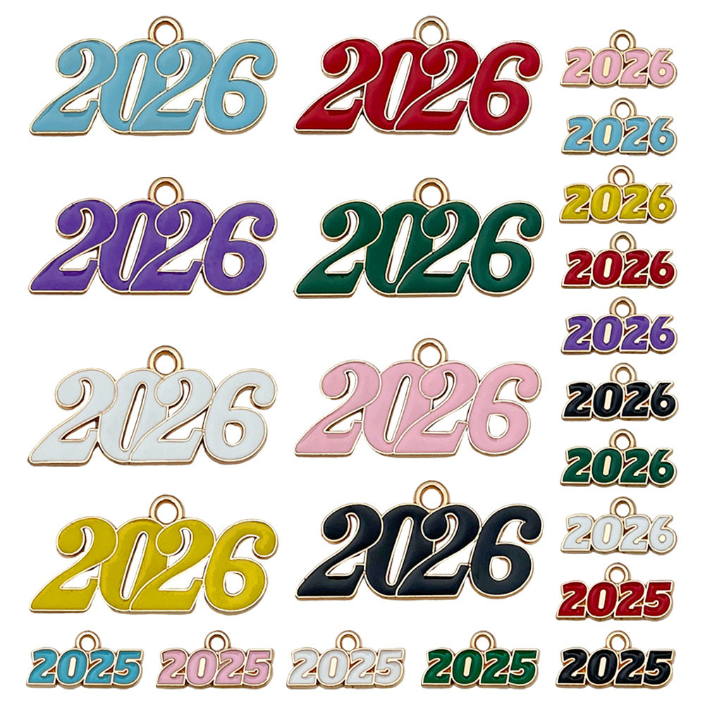 [Yuku] ร้อนขายน้ํามันหยดสี 2026 จี้ดิจิตอล DIY Handmade สร้อยข้อมือสร้อยคอเครื่องประดับอุปกรณ์เสริม 