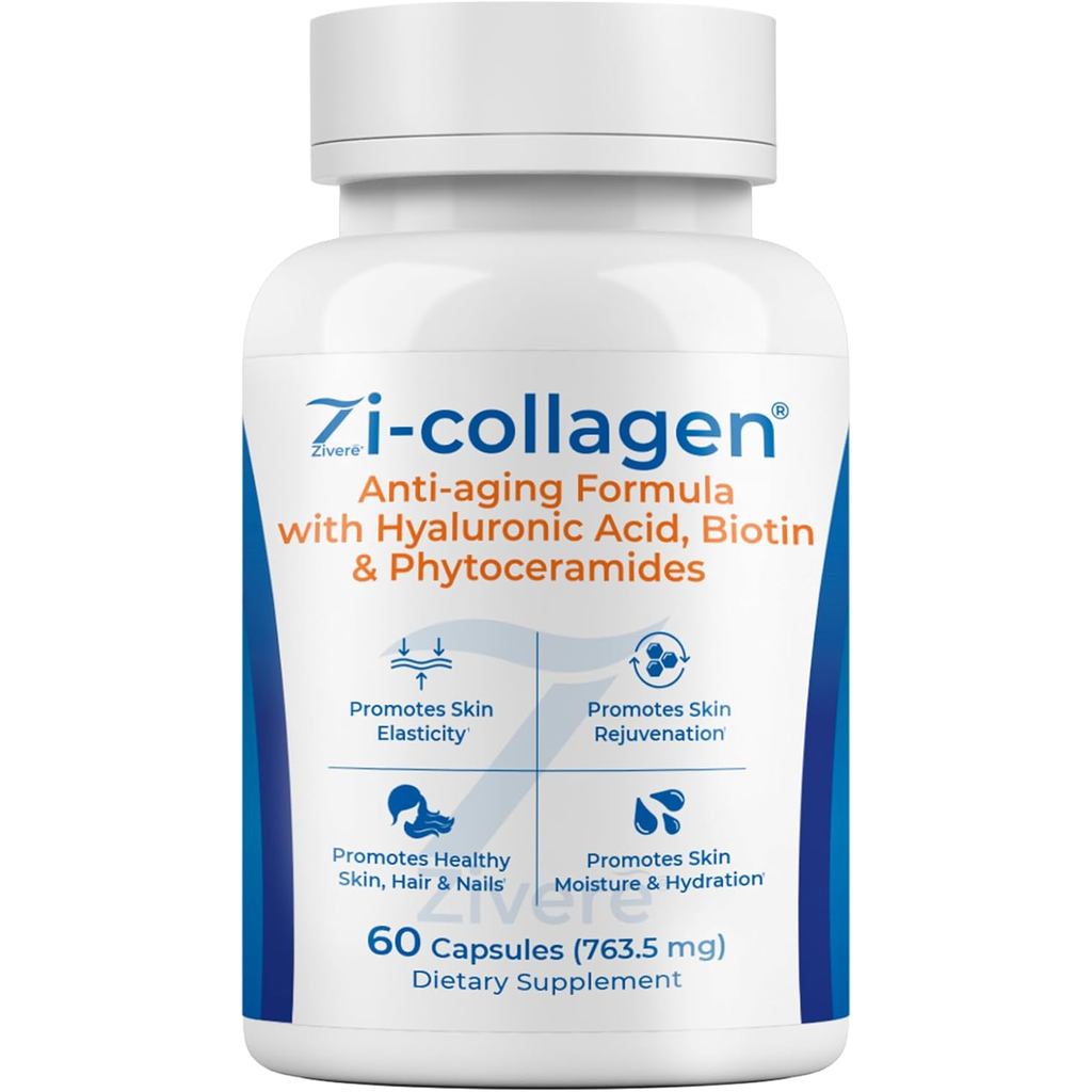 Zi-Collagen Marine Collagen Capsules for Skin, Hair & Nails – อาหารเสริมคอลลาเจนพร้อม Phytoceramides