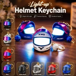 WITAKEY พวงกุญแจหมวกกันน็อค Light-up จี้ไฟกลางคืนขนาดเล็ก สุดเท่ น้ำหนักเบา อเนกประสงค์ สำหรับตกแต่งกระเป๋า/เป้