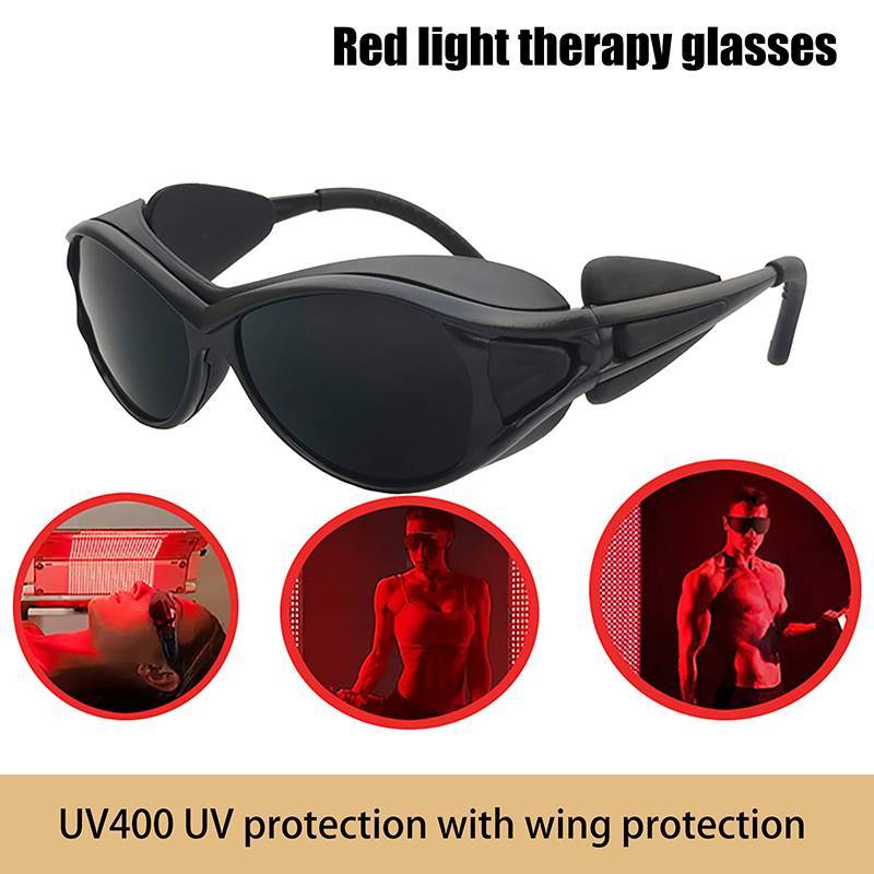 [maoying] สีแดง LED อินฟราเรดแว่นตาป้องกันเลเซอร์แว่นตาป้องกันดวงตาสําหรับ Tanning Goggles UV Bloing IPL เลเซอร์แว่นตานิรภัย [MT]