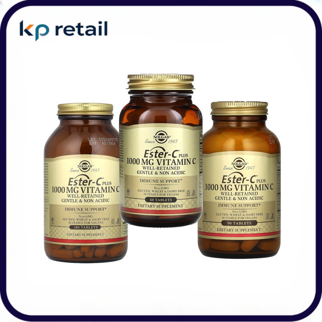 Solgar, Ester-C Plus, Vitamin C, 1,000 mg วิตามิน C ขนาด 1,000 มก
