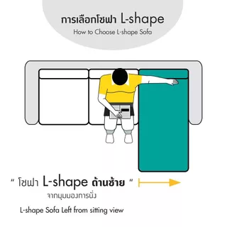 INDEX LIVING MALL โซฟาผ้าปรับนอน L-shape รุ่นจินนี่