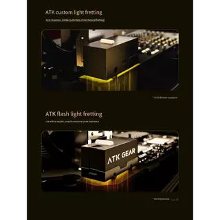 ATK GEAR Liekong X1V2/X1Air เมาส์สําหรับเล่นเกม Esports มือถือไร้สายตามหลักสรีรศาสตร์