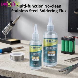 ฟลักซ์สแตนเลส ทําความสะอาดฟรีบัดกรี ขนาด80/200ML ไม่ระเหย เชื่อมเร็ว ทนทาน การใช้สำหรับอเนกประสงค์