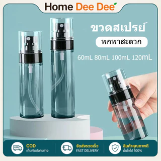 ขวดสเปรย์พกพา PETG ขวดสเปรย์เปล่า ขวดแบ่งน้ำหอม 60/80/100/120ml เติมแอลกอฮอล์ได้
