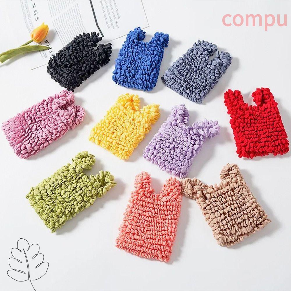 COMPU กระเป๋ายืดแบบยืดหยุ่น Bubble Elastic Paddy Bag กระเป๋ามินิแบบพกพาอเนกประสงค์