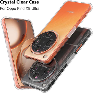 สําหรับ OPPO Find X9 Ultra X9s Pro Crystal Clear Cover Anti-Scratch กันกระแทก TPU Case