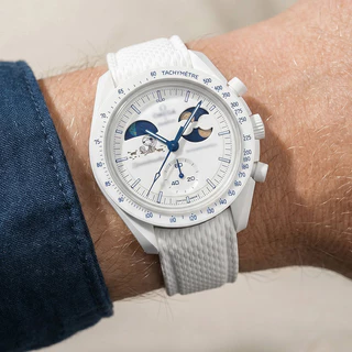 CTS FKM สายยาง 18/19/20/22/24 มม.ปลายโค้ง Fluororubber Quick Release สําหรับตัดขนาดนาฬิกาสําหรับ Tissot/Omega/Seiko