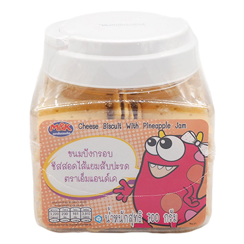 ARO ขนมปังชีสแยมสับปะรด700กX1 (ARO CHEESE PINEAPPLE 700GX1) โปโลแมน POLOMAN