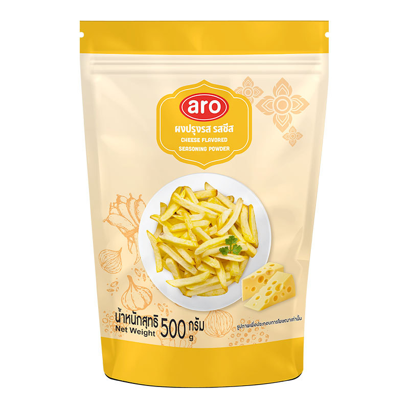 เอโร่ ผงปรุงรสชีส 500 ก. (ARO CHEESE SEASONING POWDER 500 G) โปโลแมน POLOMAN