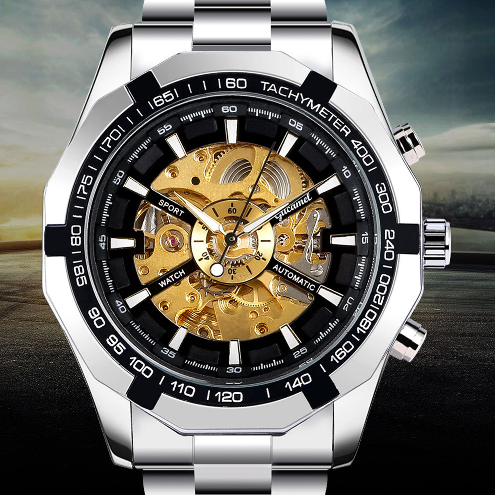 Luminous Mechanical Watch High-End Automatic Mechanical นาฬิกาผู้ชายนาฬิกาผู้ชาย
