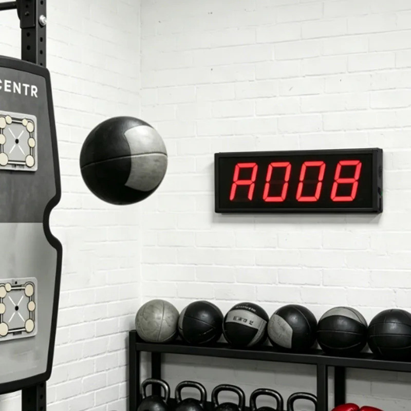 Y % OriginalCHEETAE Pro อัตโนมัติไร้สาย 4 หลัก LED Digital GYM Training Wall Ball Rep Counter สําหรั