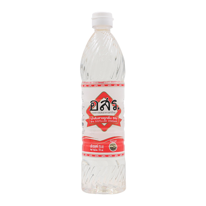 อสร.น้ำส้มสายชูกลั่น 5เปอร์เซ็นต์ 700มล. PFO.Vinegar 700ml. [หมายเลขบาร์โค้ด 8858935387008 ]