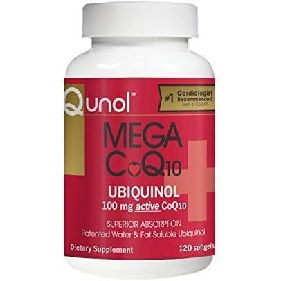 Qunol Mega CoQ10 ซอฟท์เจล 100 มก. 120 นับโดย Qunol