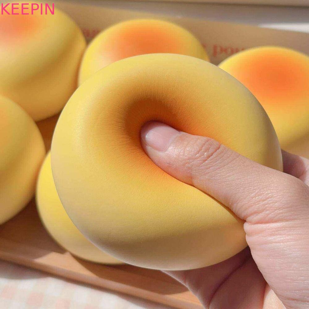 KEEPIN ขนมปังฮาวาย Squishy, Soft Calming ช้า Rising นมขนมปังบีบของเล่น, ชายหญิง Sticky จําลองมือผ่อนคลายช้า Rebound ของเล่น Party Favor