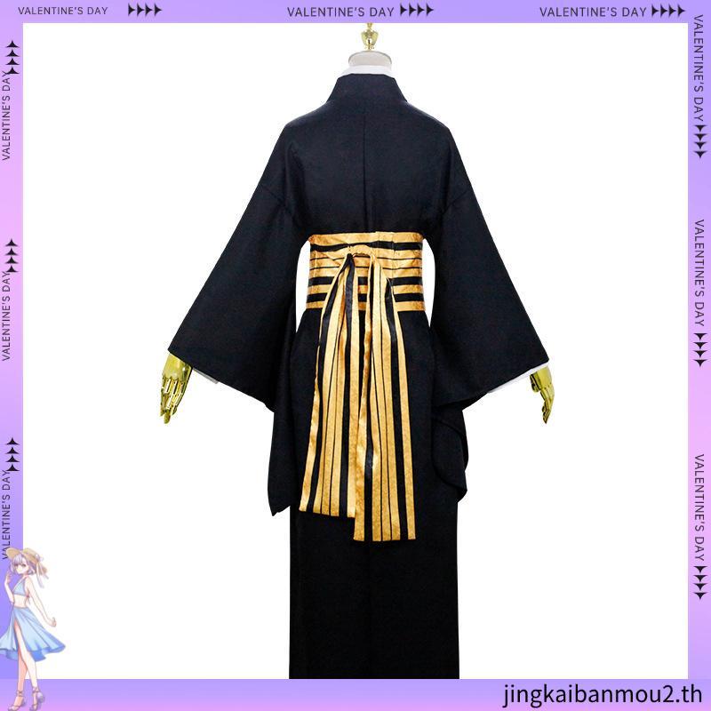 ชุดสวมบทบาท Ghost Slayer Blade คอสเพลย์ Nakime ชุดจุดเสื้อผ้าผู้ชายและผู้หญิงครบชุด