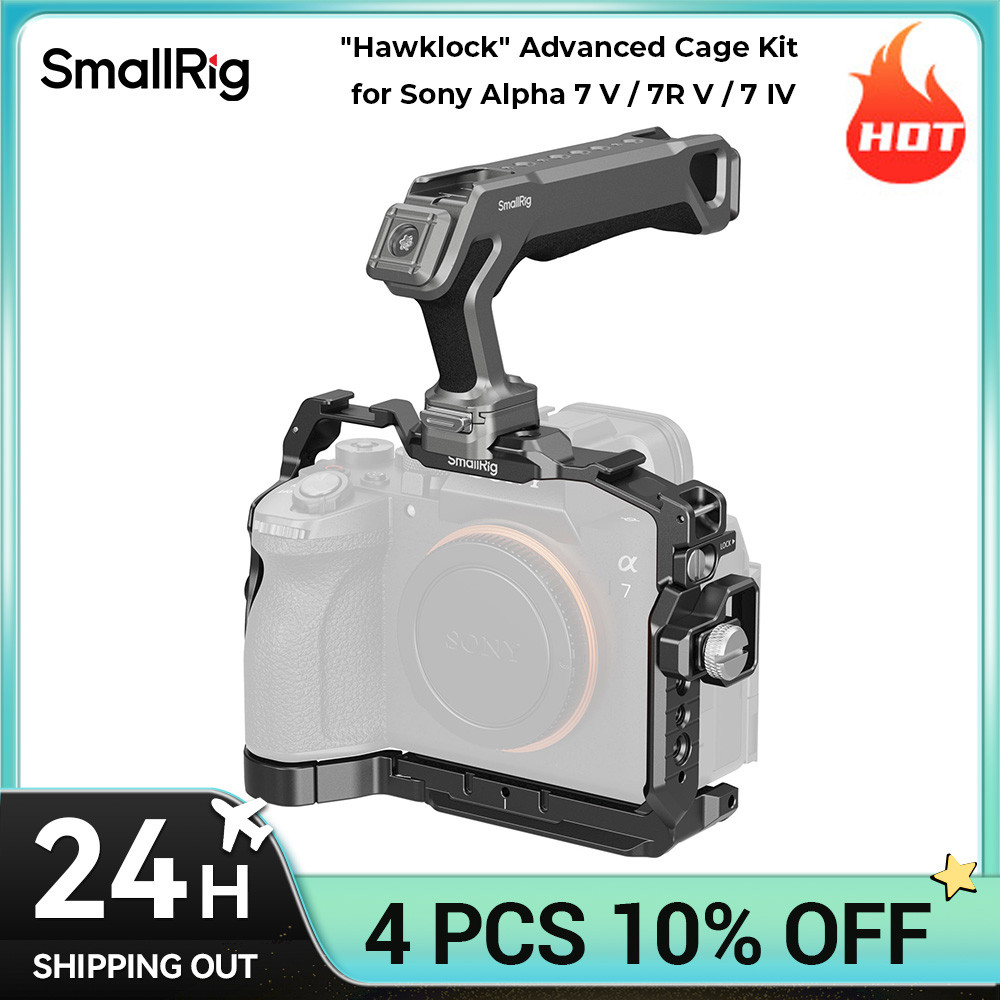 SmallRig A7 V / 7R V / 7 IV กล้องกรง "HawkLock" ชุดกรงสําหรับ Sony Alpha 7 V / 7R V / 7 IV พร้อม Arc