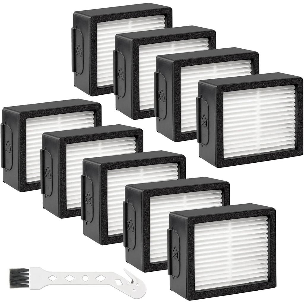 9-Pack HEPA Filter สําหรับ iRobot Roomba EJ Series Combo E5 E6 E7 i3 i3 + i4 i4 + i5 i5 + i6 i6+ i7 