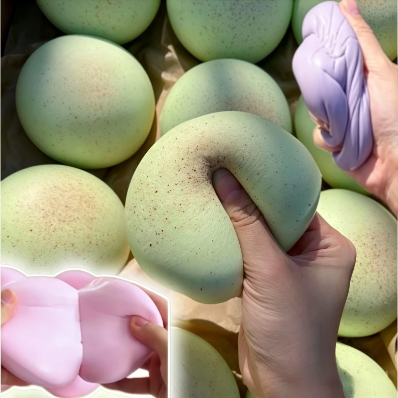 ของเล่นบีบ Squishy เด้งกลับช้า ซาลาเปาจำลองน่ารัก ของเล่นบีบสกุชชี่ ลดความเครียด นุ่มสบาย