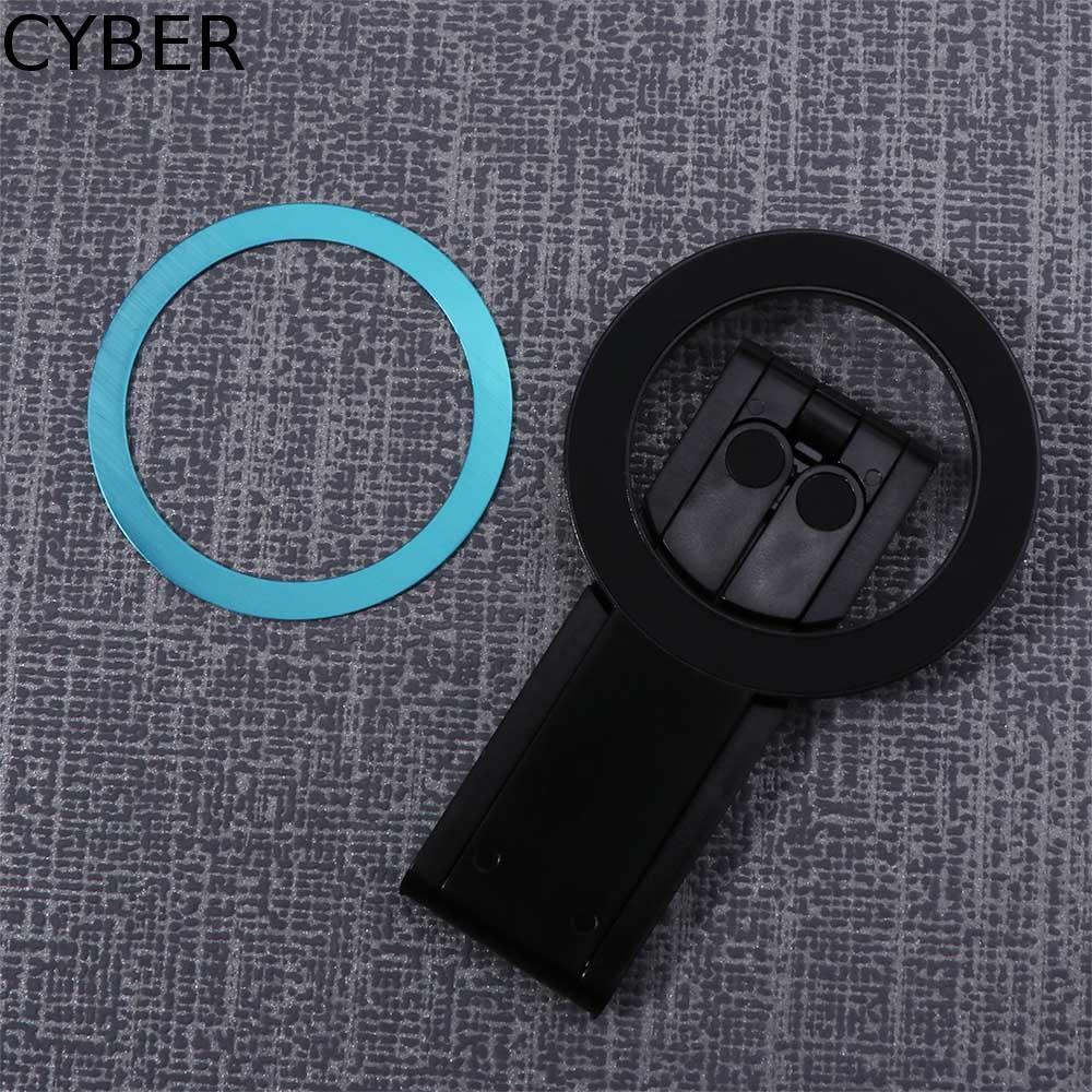 CYBER ขาตั้งกล้องโทรศัพท์แม่เหล็ก, ขาตั้งกล้องแม่เหล็กด้านเดียวแบบปรับได้แบบพับได้, ขาตั้งโทรศัพท์ Creative ABS ที่วางโทรศัพท์บางเฉียบสําหรับบ้าน