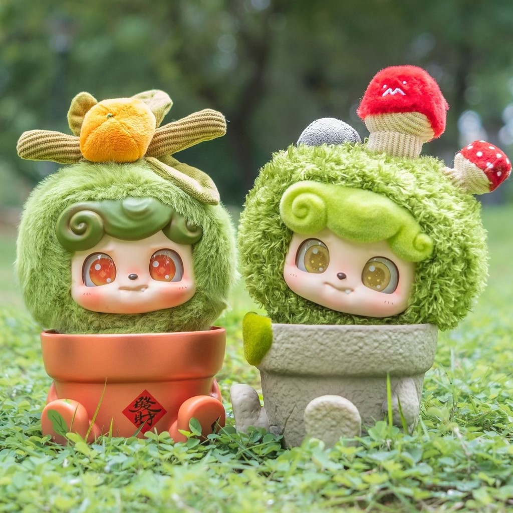 Q.kid กระถางต้นไม้ Story Series ไวนิลจี้ตุ๊กตากล่องตาบอดตุ๊กตา Action Figurines เครื่องประดับของเล่นอินเทรนด์คริสต์มาสประณีตของขวัญ