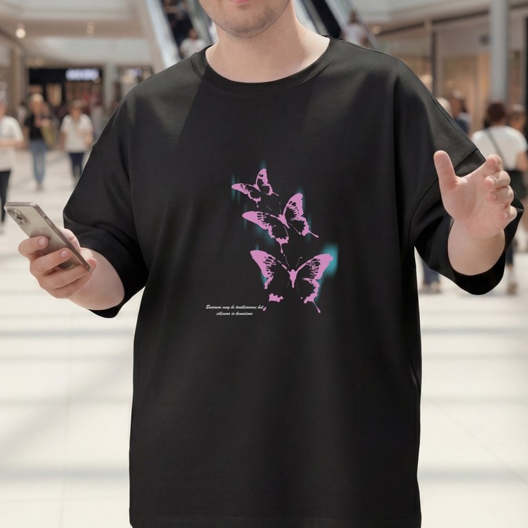 2Y331 [AIYOU] Lelaki Baju T เสื้อผู้ชาย Tshirt XL-5XL เสื้อผ้ารอบคอขนาดใหญ่สไตล์เกาหลีเสื้อยืดขนาดบว