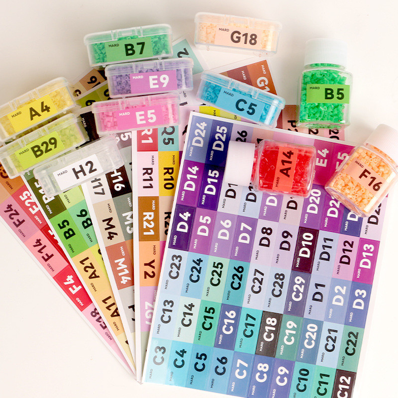 ถั่วปกเครื่องมือสีจํานวนป้ายใหม่291สีถั่วปกสีจํานวนฉลากวางกาวฉลากถั่วปกสติกเกอร์สีจํานวนการ์ดตารางขายส่ง