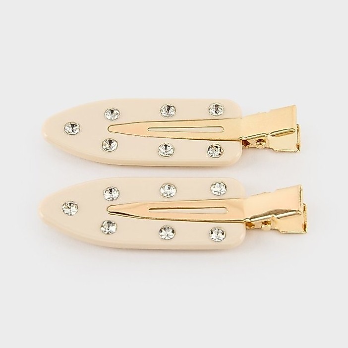 [Pomelo] กิ๊บติดผมประดับคริสตัล / Crystal Studded Hair Clips