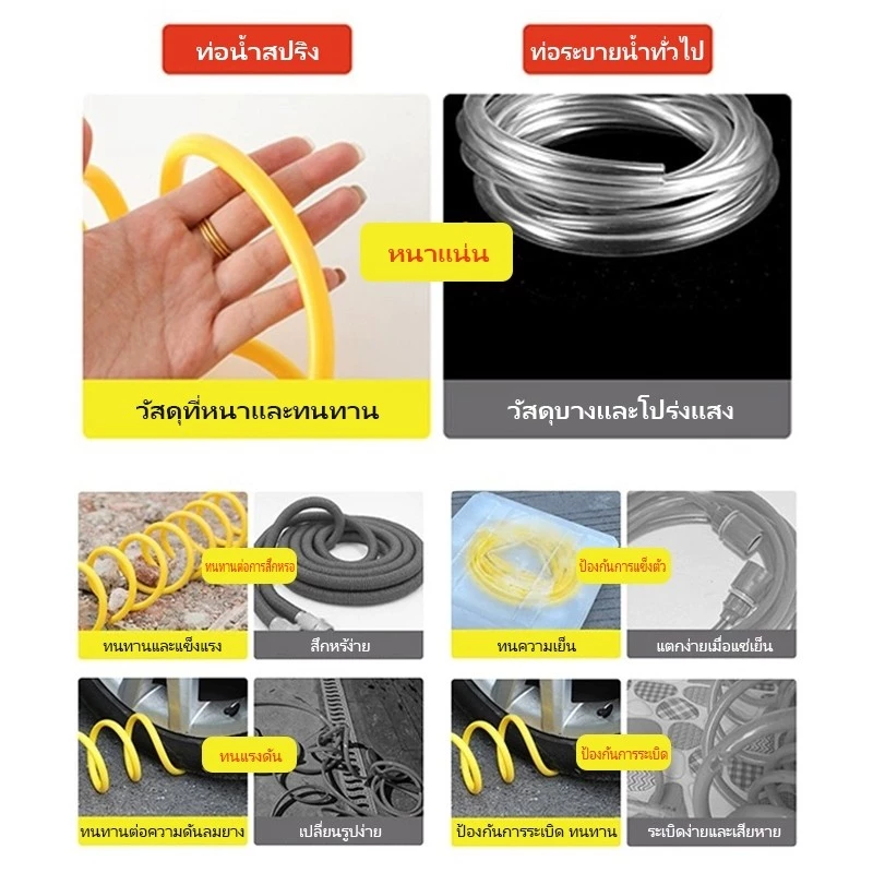 สายยางยืดหดพร้อมหัวฉีดสปริง 10-20 เมตร thumbnail 5