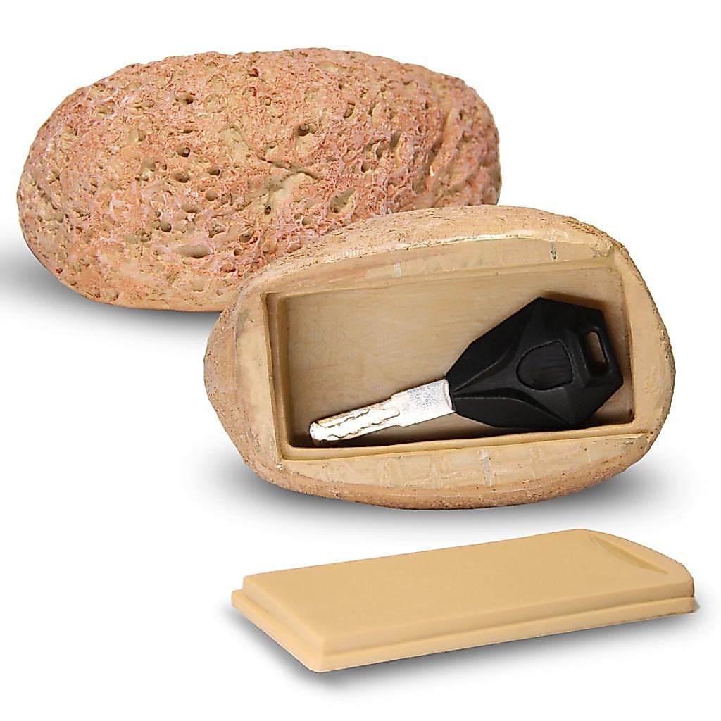 Yekastore Zerodis Weather Fake Rock Key Hider กล่องเก็บของ Enhanced Safety Stone สําหรับสวนกลางแจ้ง