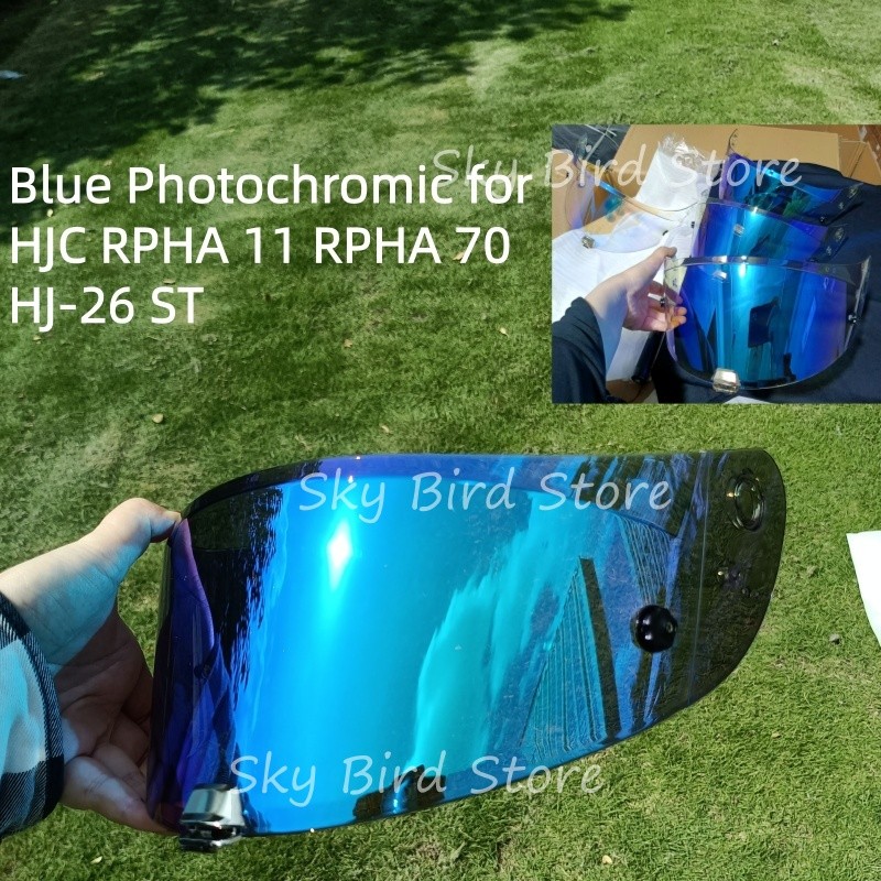 Photochromic Visor อุปกรณ์เสริมรถจักรยานยนต์เลนส์หมวกกันน็อคสําหรับ HJC RPHA 11 RPHA 70 HJ-26 ST HJ2