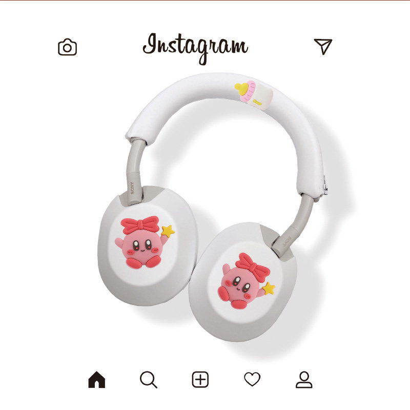 เหมาะสําหรับ Sony/Sony WH-1000XM5/6 ชุดหูฟังตัดเสียงรบกวนบลูทูธซิลิโคนป้องกันกรณีน่ารักการ์ตูน Star 