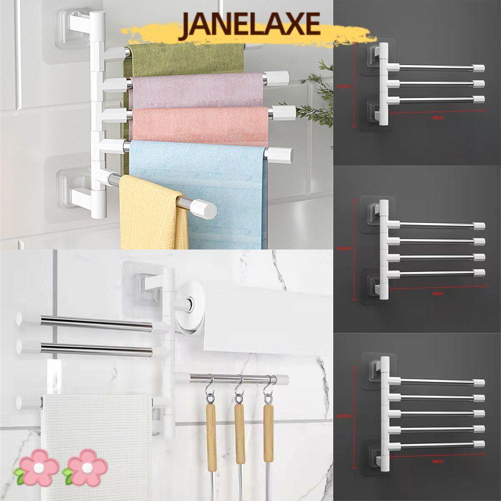 JANELAXE932JN ราวแขวนผ้าเช็ดตัวหมุนได้ Home Kitchen Bathroom Hanging Holder