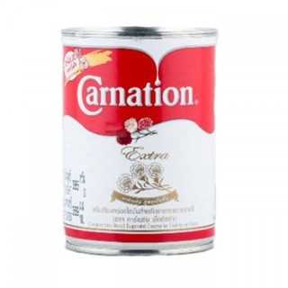 คาร์เนชั่น เอ็กซ์ตร้าครีมเทียมอาหารและเบเกอร์รี่ Carnation Extra Unsweet Creamer 385g.