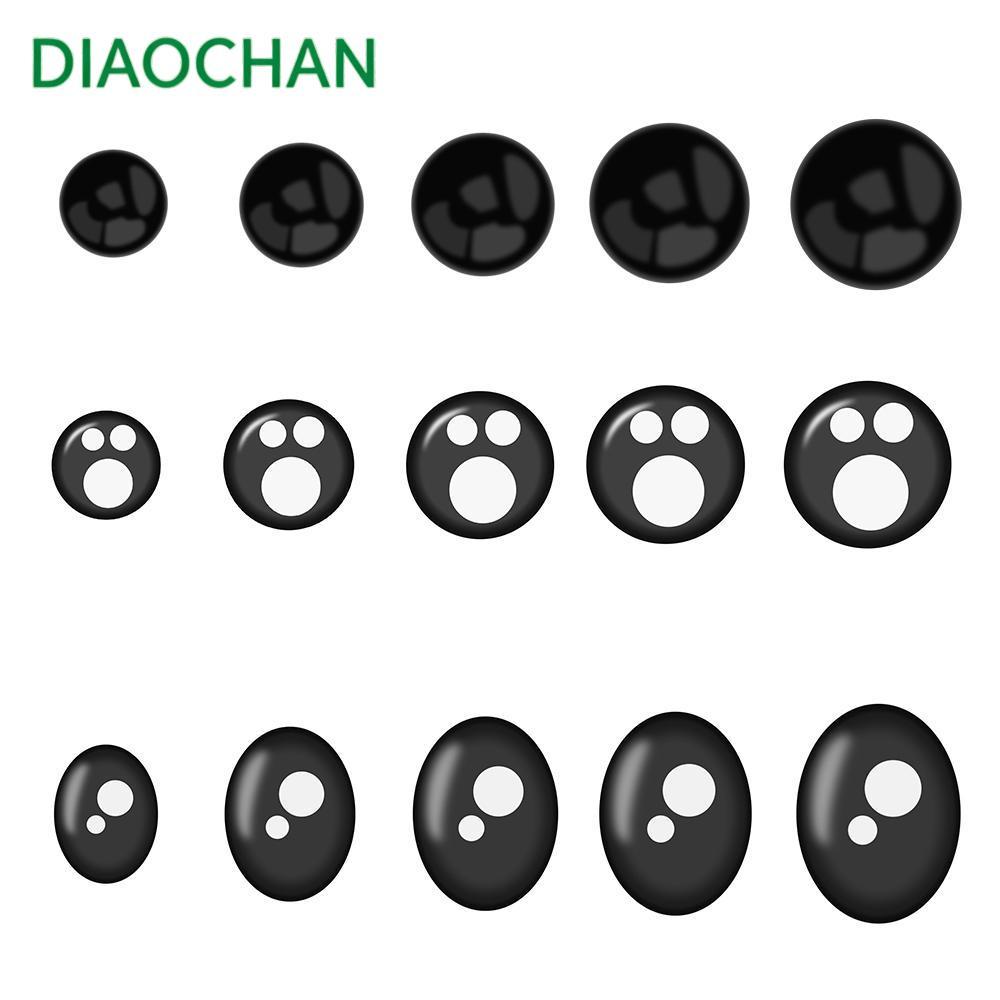 Diachath ตาตุ๊กตาพลาสติก รูปสัตว์ สําหรับตกแต่งสมุดภาพ โครเชต์ 100 ชิ้น